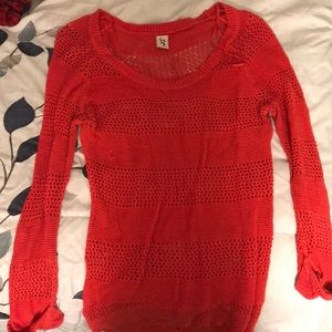 Red Tunic Sweater